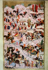 Osmanisches Reich: Sultan Suleiman I, genannt der Prächtige, in der Schlacht von Mohacs am 29.08.1526 gegen die Armee des Königreichs Ungarn, kommandiert von König Ludwig II