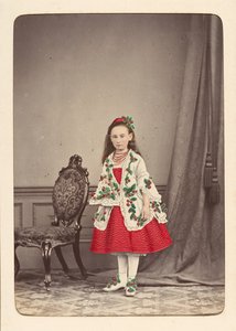 Follett Familienalbum von Kindern, die für einen Kostümball verkleidet sind