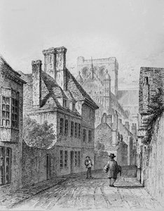 Colebrook Street Winchester, ca. 1830 von Owen Brown Carter