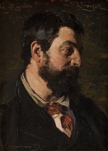 Porträt des französischen Malers Alfred Guillou