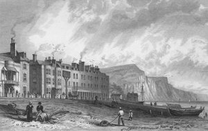 Das York Hotel und Bibliothek, Sidmouth, 1832 von P. Heath