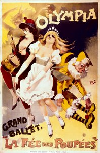 Die Puppenfee, Werbeplakat für das große Ballett im Olympia-Theater von Pal (1855 1942)