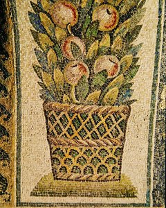 Ein Korb mit Früchten, ca. 430 n. Chr. (Mosaik)