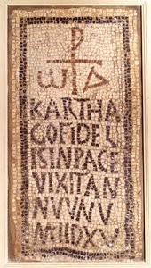 Paleochristliche Antike: Grabmosaik von Karthago