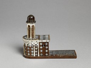 Modell der Grabeskirche (Holz & Perlmutt) von Palestinian School