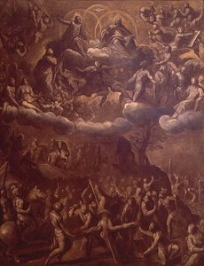 Die Kreuzigung des Heiligen Petrus, ca. 1615 von Palma Il Giovane