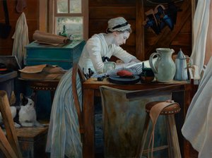 Frau bei der Arbeit