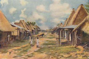 Ein einheimisches Dorf, Panama