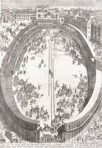 Eine große Faltplatte des Großen Theaters, 1680 von Paolo Amato