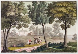 George Washingtons Haus in Mount Vernon, Virginia, USA