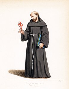 Klerikales Kostüm: ein Franziskanermönch von Paolo Mercuri