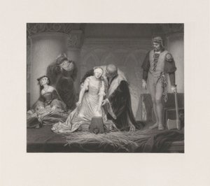 Die Hinrichtung von Lady Jane Grey von Paolo Mercuri
