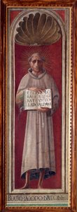 Porträt des italienischen Dichters und Religionsgelehrten Jacopo de Benedetti, genannt Jacopone da Todi von Paolo Uccello