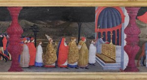 Predella der Entweihung der Hostie (Detail)