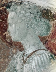 Szenen des klösterlichen Lebens: Kopf eines Engels, Detail von Paolo Uccello