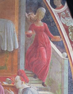 Die Geburt der Jungfrau (Detail)