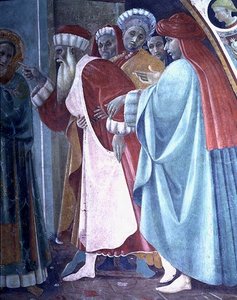 Der Streit des Hl. Stephanus, (Detail)
