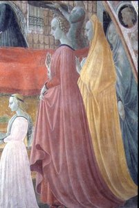 Die Geburt der Jungfrau Maria, (Detail)