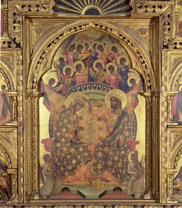 Krönung der Jungfrau (Detail des Polyptychons) von Paolo Veneziano
