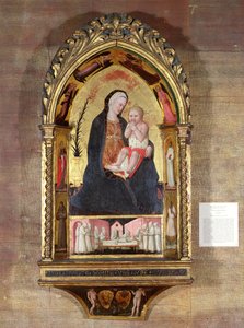 Die Jungfrau der Demut mit Engeln und Heiligen, ca. 1440