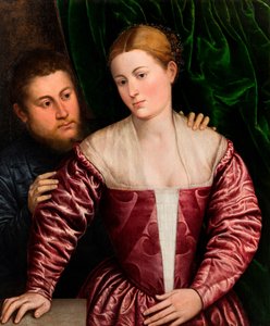 Doppelporträt einer venezianischen Frau und ihres Kavalier, ca. 1560