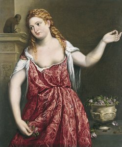 Porträt einer jungen Frau von Paris Bordone