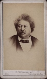 Der Autor Alexandre Dumas père 1802-1870, ca. 1868
