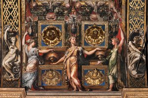 Die drei klugen Jungfrauen und die drei törichten Jungfrauen (Detail) von Parmigianino