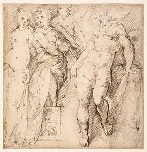 Vier Figurenstudien (recto)