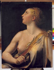 Römische Lucrezia (Lucrezia romana), von Girolamo Francesco Maria Mazzola, bekannt als il Parmigianino von Parmigianino (1503 40)