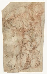 Madonna mit dem Christuskind und dem kleinen Johannes dem Täufer