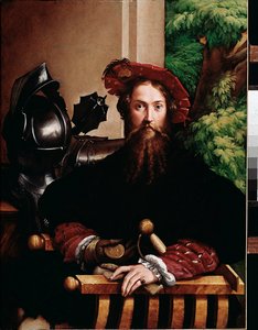 Porträt von Galeazzo Sanvitale, Herzog von Fontanellato, Ehemann von Paola Gonzaga, 1524