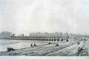 Allah Verdi Khan Brücke, in Isfahan, aus 
