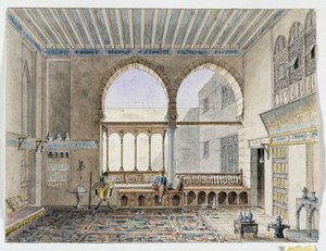 Blick auf das Innere des Sheik Jabarti Palastes