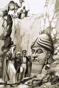 Austen Layard und die Statue von Nimrod