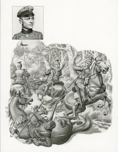 Der Rote Baron, an Land von Pat (1907-95) Nicolle
