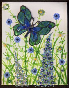 Schmetterlinge, Grün & Blau von Pat Scott