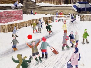 Spielplatz Schnee