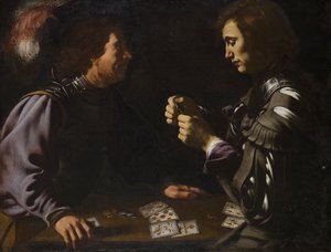 Die Spieler oder Kartenspieler, Gemälde von Antiveduto Grammatica im Apsley House, London