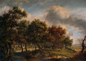 Ein Holzfällers Häuschen, 1820 von Patrick Nasmyth