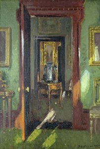 Innenansicht, Rutland Lodge: Blick durch offene Türen von Patrick William Adam