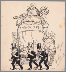 Prunkwagen des Nationalen Bundes gegen Revolution