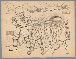 Russland lockt Länder aus China von Patricq Kroon (signed by artist)
