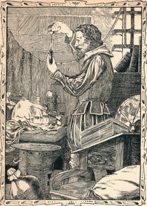 Guy Fawkes bereitet das langsame Streichholz vor von Patten Wilson