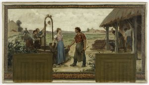 Skizze für das Rathaus von Saint-Maur-des-Fossés: Die Verlobung, 1883