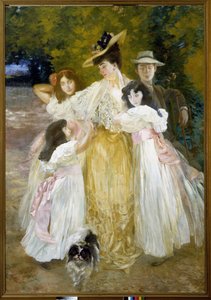 Porträt von Madame Mante und ihren Kindern
