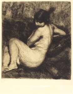 Der gefiederte Turban Le turban à aigrette, 1901 von Paul Albert Besnard