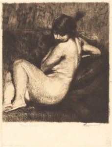 Der Federkopfschmuck Le turban à aigrette, 1901 von Paul Albert Besnard