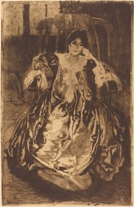 Das Seidenkleid La Robe de Soie von Paul Albert Besnard