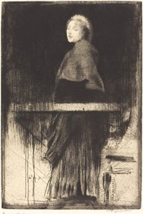 Frau in einem Umhang von Paul Albert Besnard